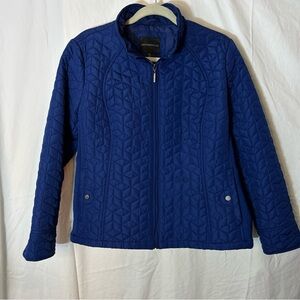 Weatherproof Women's Deep Blue Puffer Coat  Size Petite XL stretch  sides